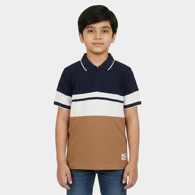 Boys Brown Polo Neck Polo Boys T-Shirt