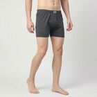 Men's Mid Blue Regular Fit Trunks, मध्यम नीला, small