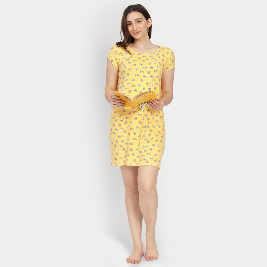 Ladies' Nighty, पीला, large image number null