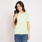 Ladies' Round Neck T-Shirt , Neon Green, small