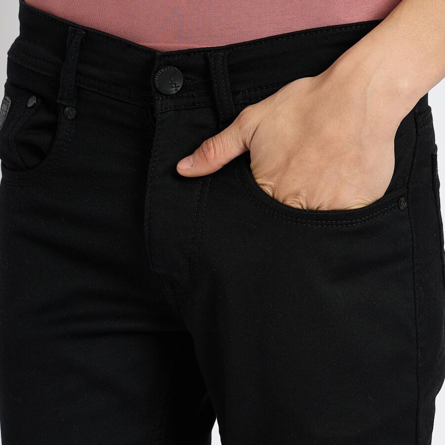 Men's Skinny Jeans, Black, large image number null