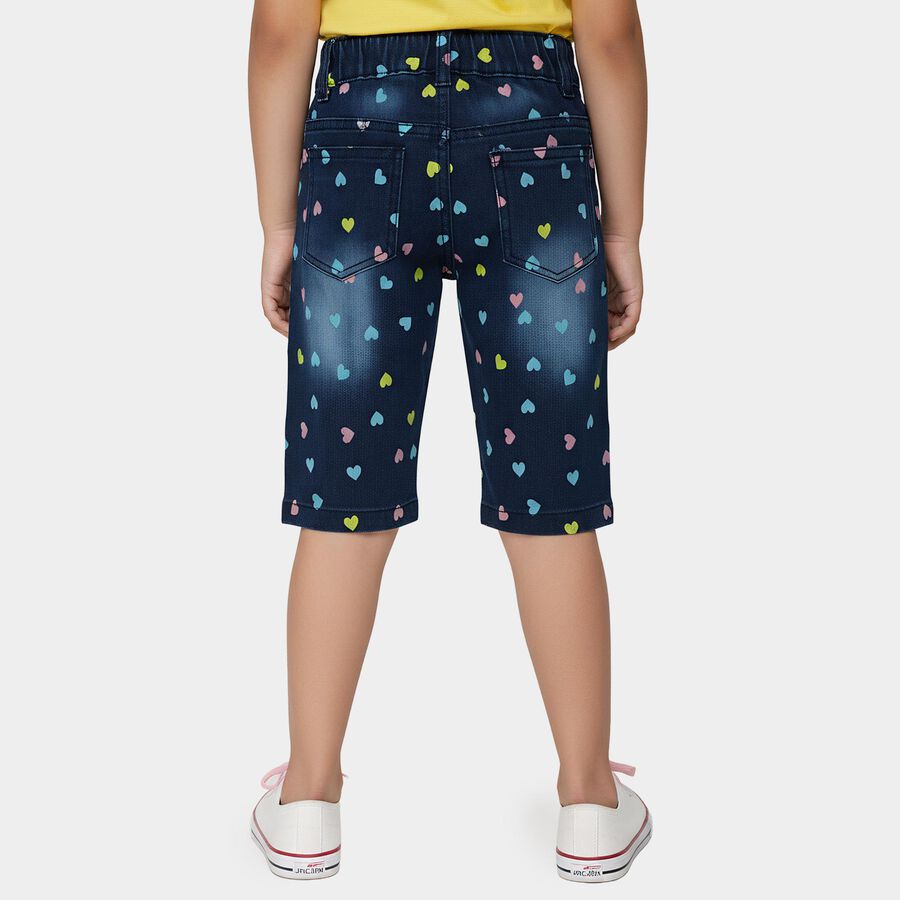 Girls' Capri, Dark Blue, large