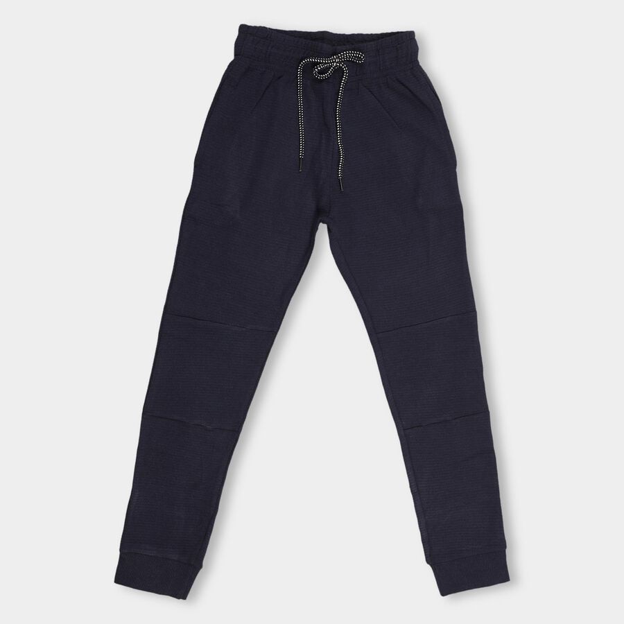 Boys' Deep Midnight Navy Striped Jogger Pyjama, Navy Blue, large image number null