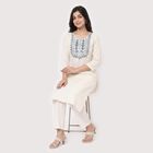 Ladies' Ethnic Set, ऑफ व्हाइट, small