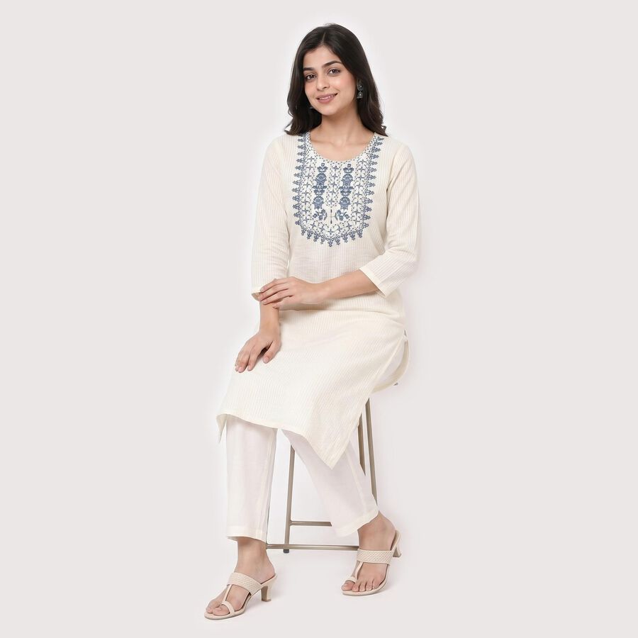 Ladies' Ethnic Set, ऑफ व्हाइट, large