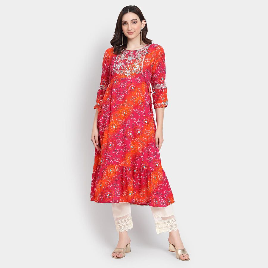 Ladies' Kurta , Orange, large image number null