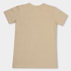 Boys' 100% Cotton Half Sleeves T-Shirt, Beige, small image number null