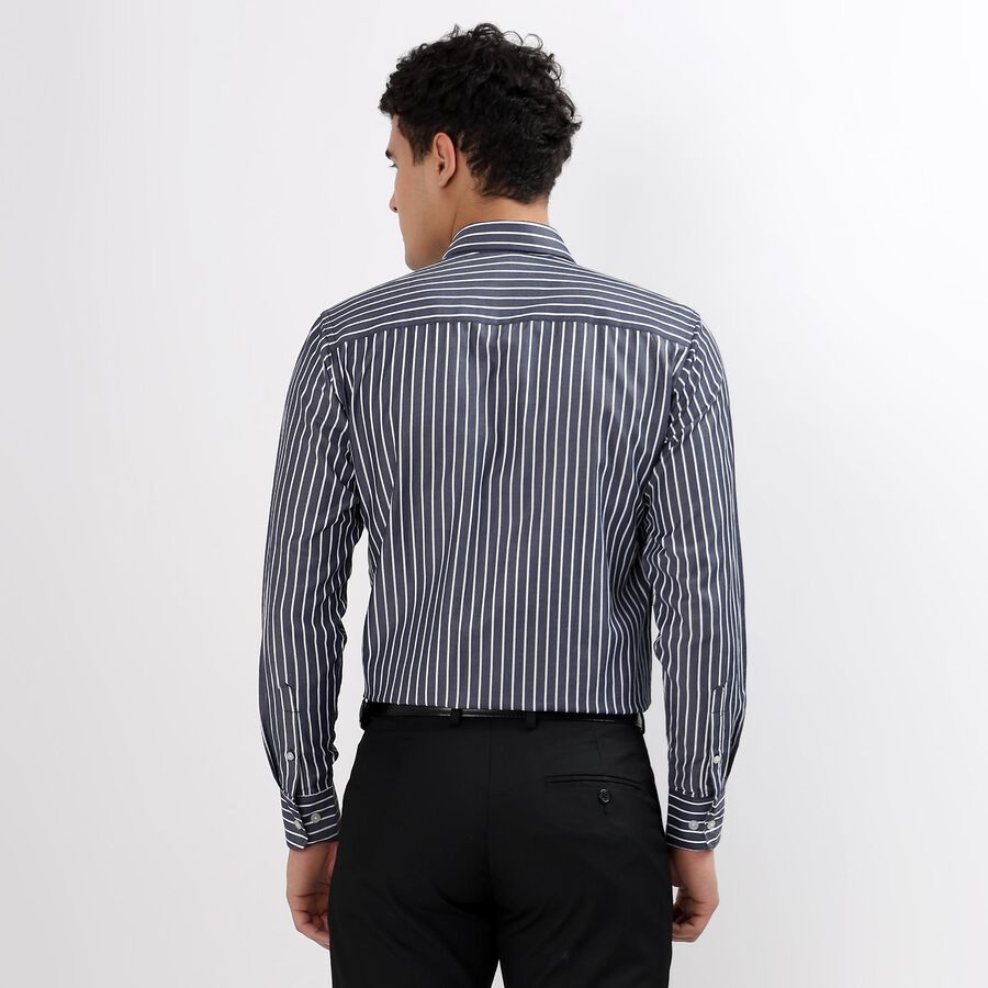 Men's Formal Shirt, Navy Blue, large image number null