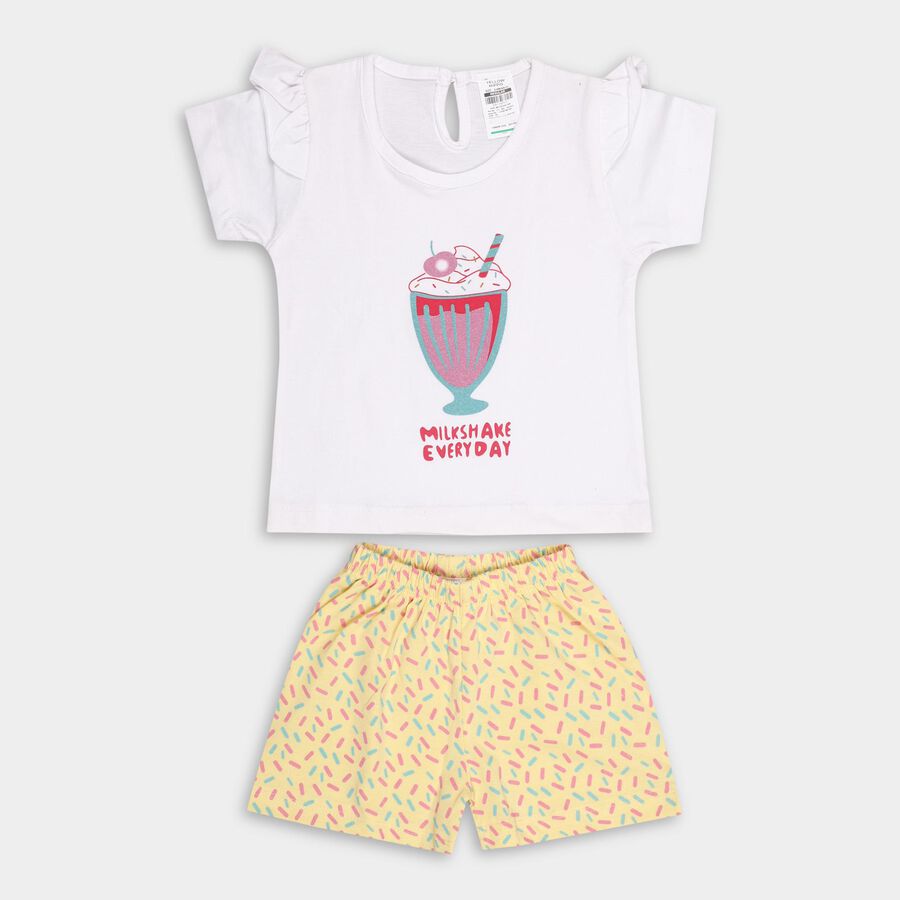 Infants' 100% Cotton Short Set , Yellow, large image number null