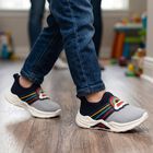 Boys' Shoes, ग्रे, small