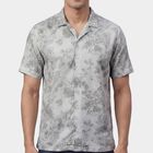 Men's Light Grey Cotton Classic Collar Casual Shirt, हल्का ग्रे, small