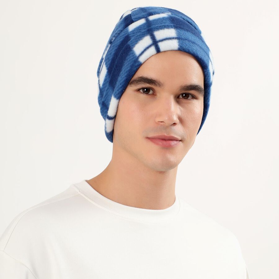 Men's Cap, गहरा नीला, large image number null