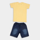 Boys' Cotton Woven Baba Suit, मस्टर्ड, small image number null