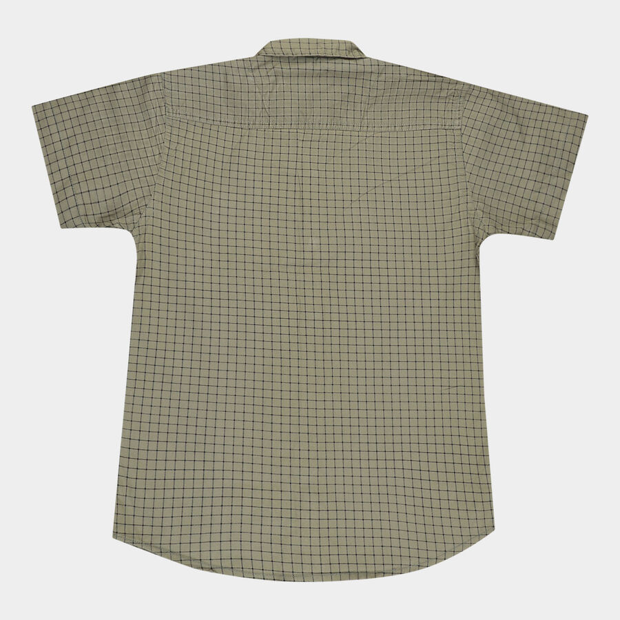 Boys Cotton Casual Shirt, Olive, large image number null