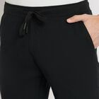 Men's 100% Cotton Slim Fit Casual Trousers , काला, small image number null