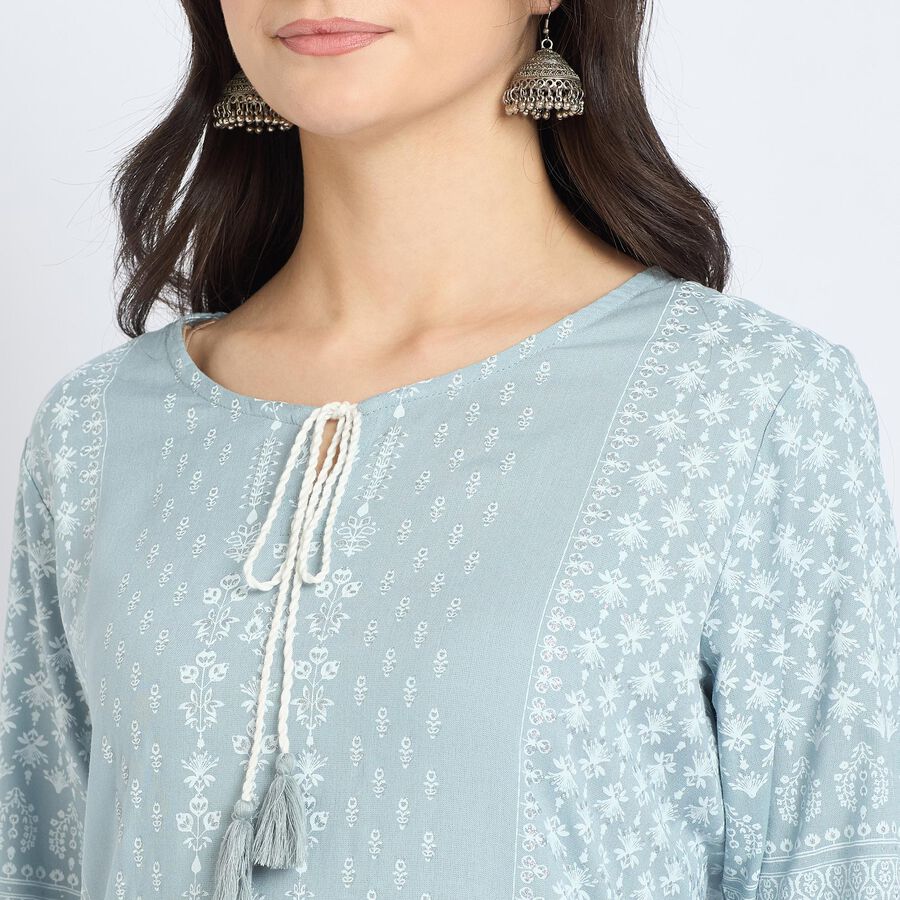 Ladies' Kurta, हल्का ग्रे, large image number null