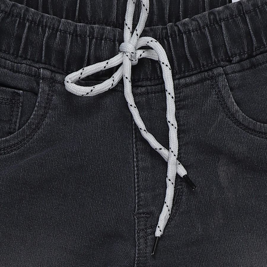 Boys Light Grey Slim Fit Jeans, हल्का ग्रे, large