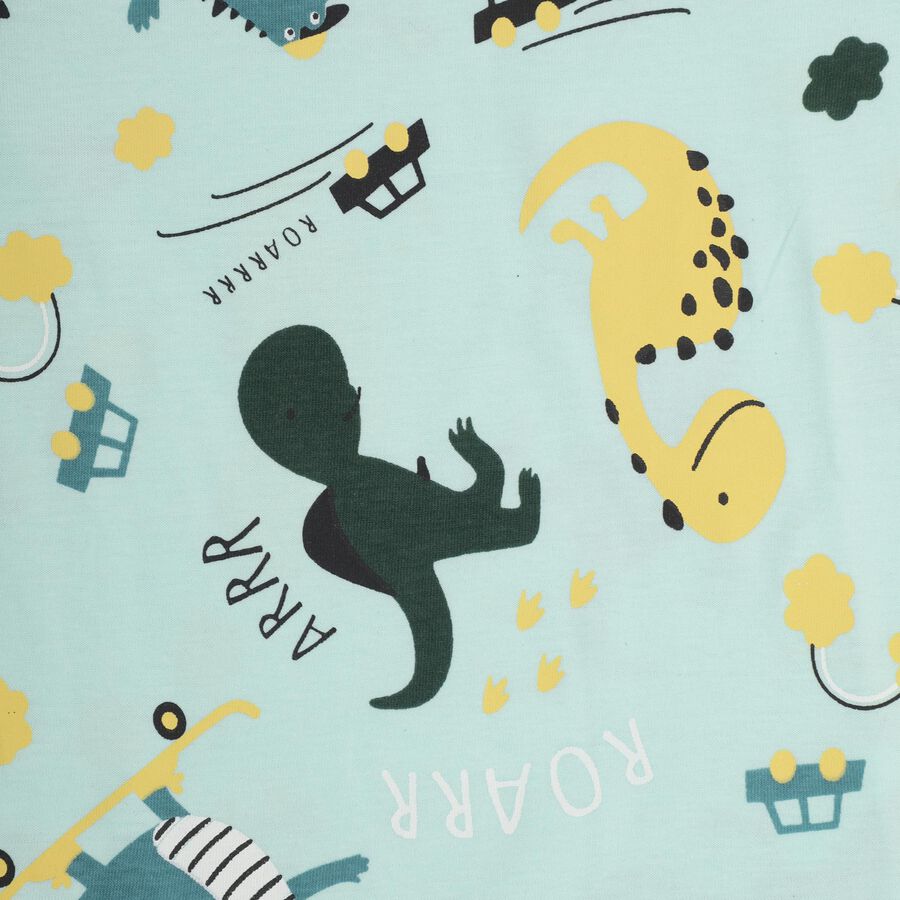 Infant Boys' 100% Cotton Baba Suit , हल्का हरा, large image number null