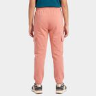 Girls' Pink Jogger Fit Cargo Pocket Pyjama, Pink, small
