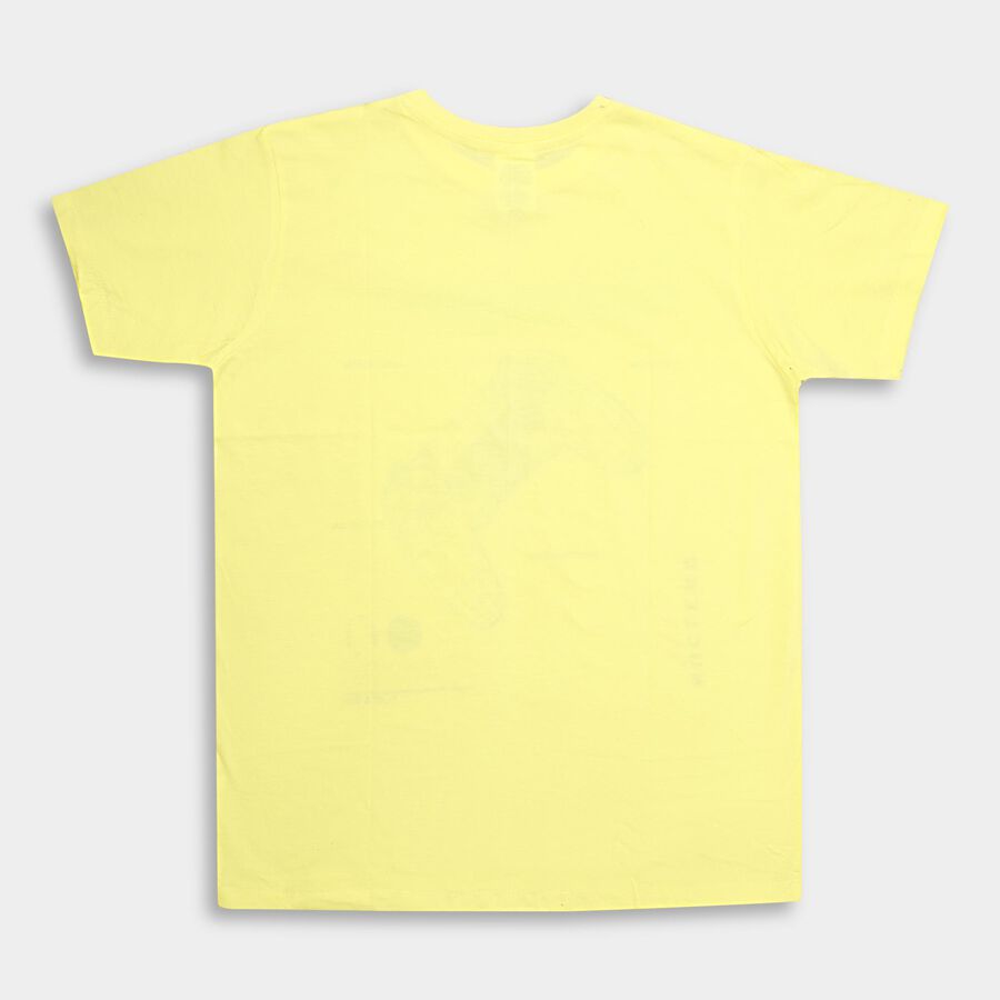 Boys' Half Sleeves T-Shirt , पीला, large image number null