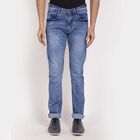 Overdyed 5 Pocket Skinny Fit Jeans, Light Blue, small image number null