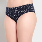 Cotton Printed Panty, Black, small image number null