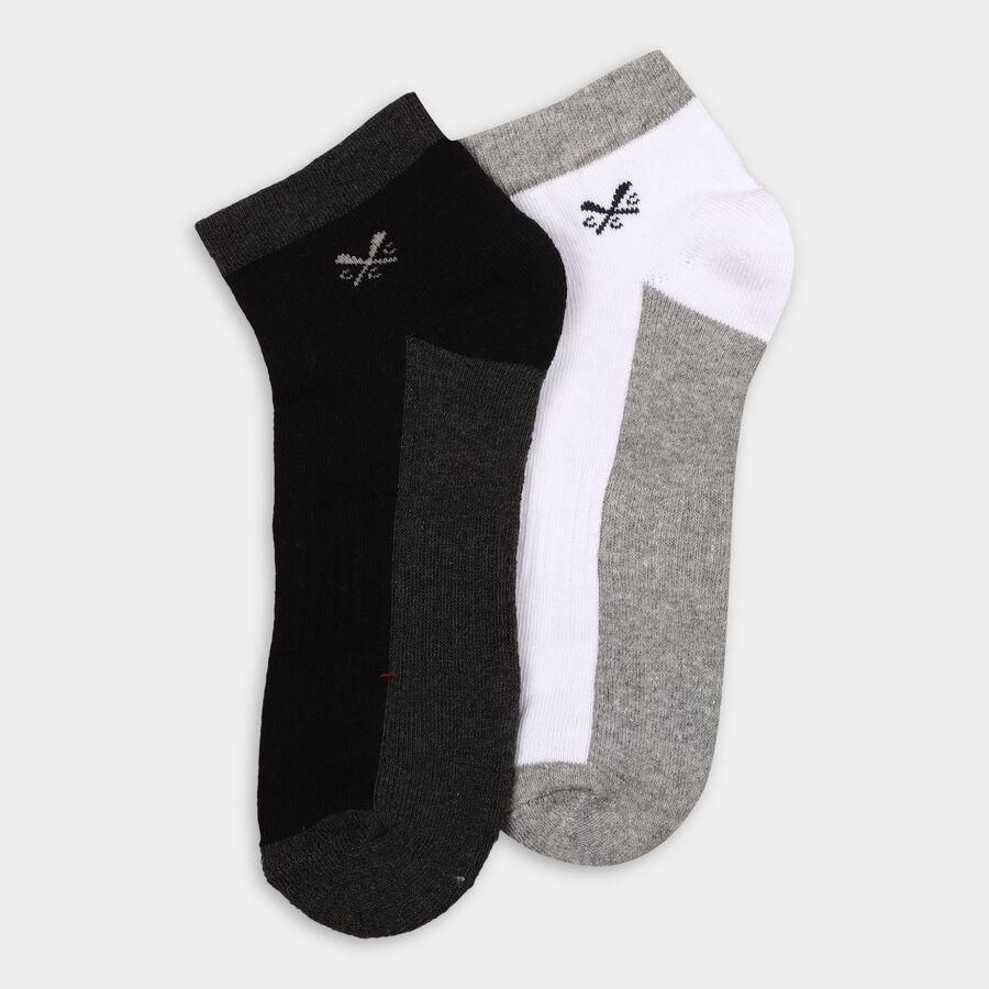 Men's Socks (Pack of 2), Black, large