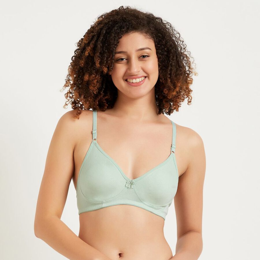 Ladies' Non-Padded Bra, Light Green, large image number null