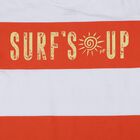 Boys Orange Cotton Round Neck Casual T-Shirt, Orange, small