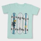 Boys' 100% Cotton Half Sleeves T-Shirt, Light Green, small image number null