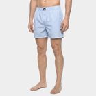 Men's Light Blue Classic Fit Striped Boxers, Light Blue, small
