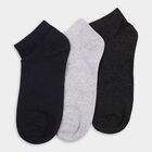 Men's Socks (Pack of 3), Navy Blue, small