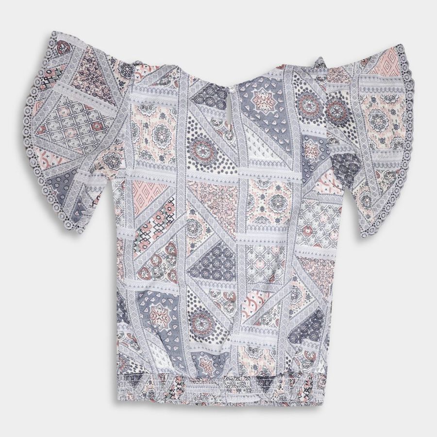 Girls' T-Shirt, Light Grey, large image number null