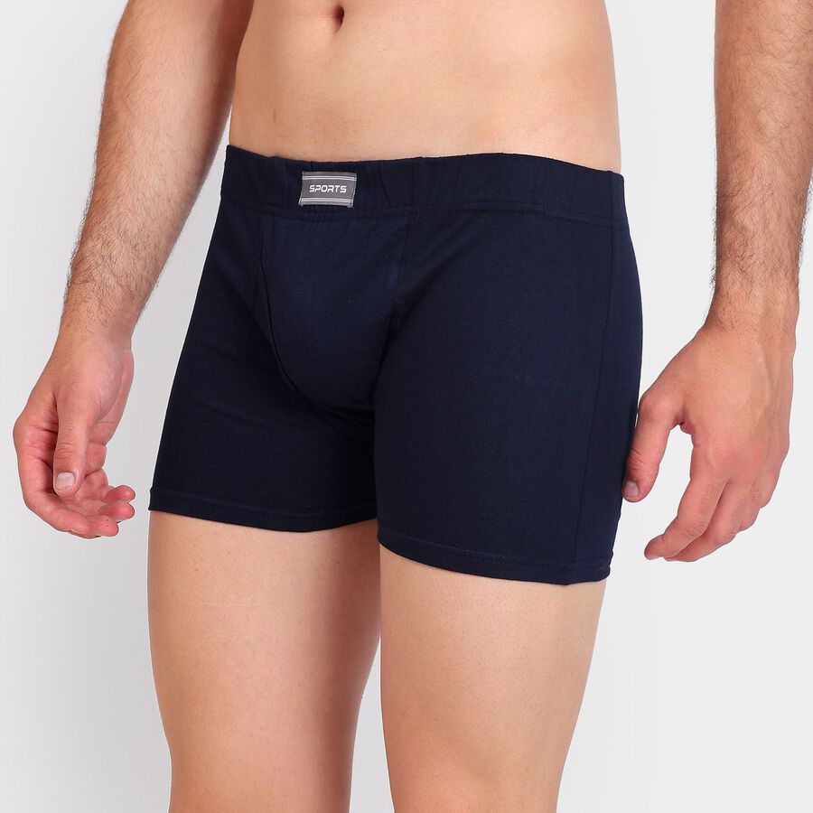 Men's 100% Cotton Trunks, नेवी ब्लू, large image number null