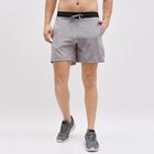 Men's Light Grey Relaxed Fit Elastic Waist Bermuda Shorts, हल्का ग्रे, small image number null