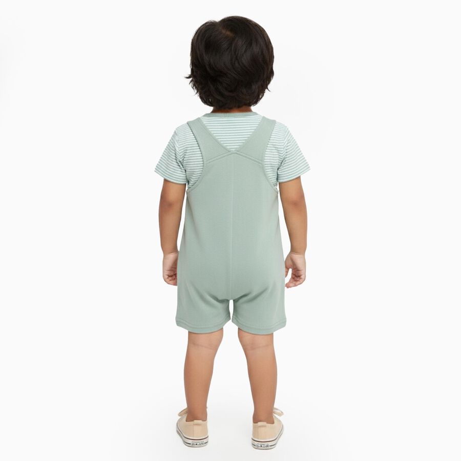 Infants' 100% Cotton Baba Suit, हल्का हरा, large image number null