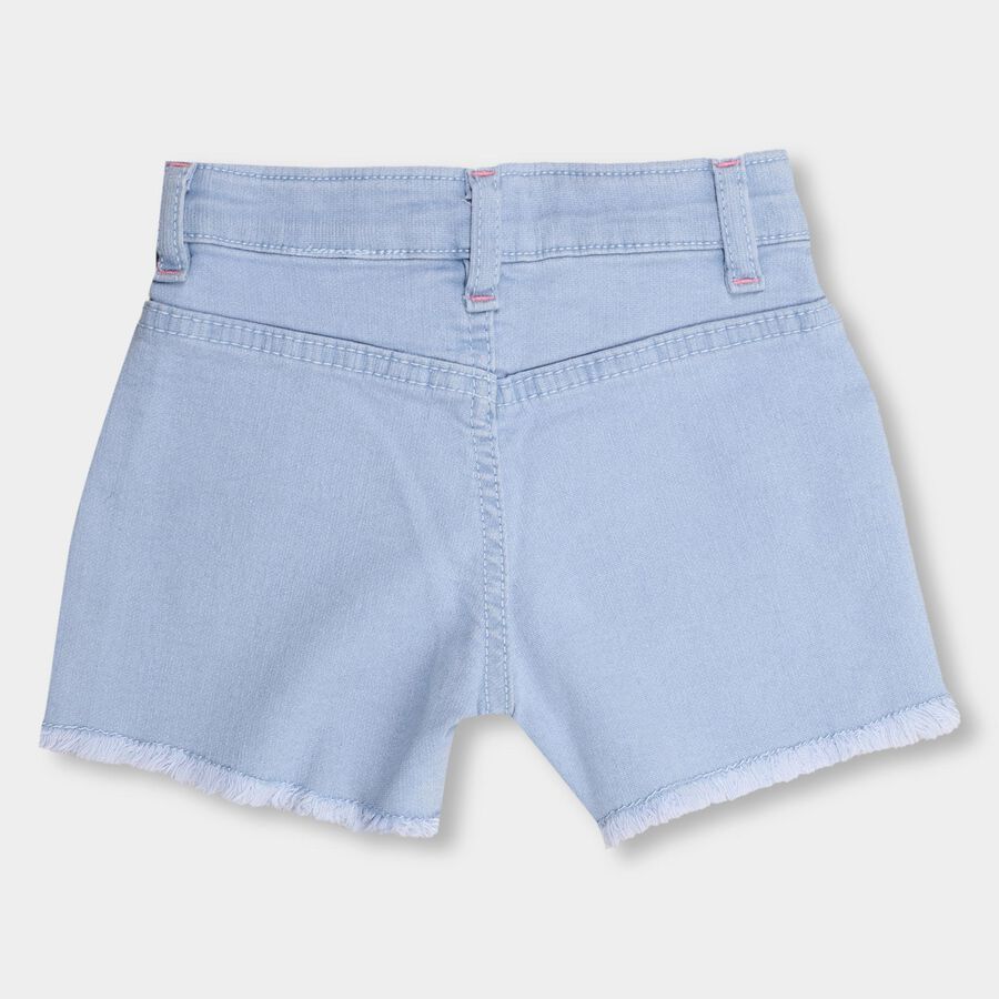 Girls' Shorts , हल्का नीला, large image number null