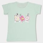 Girls' 100% Cotton T-Shirt, Light Green, small image number null