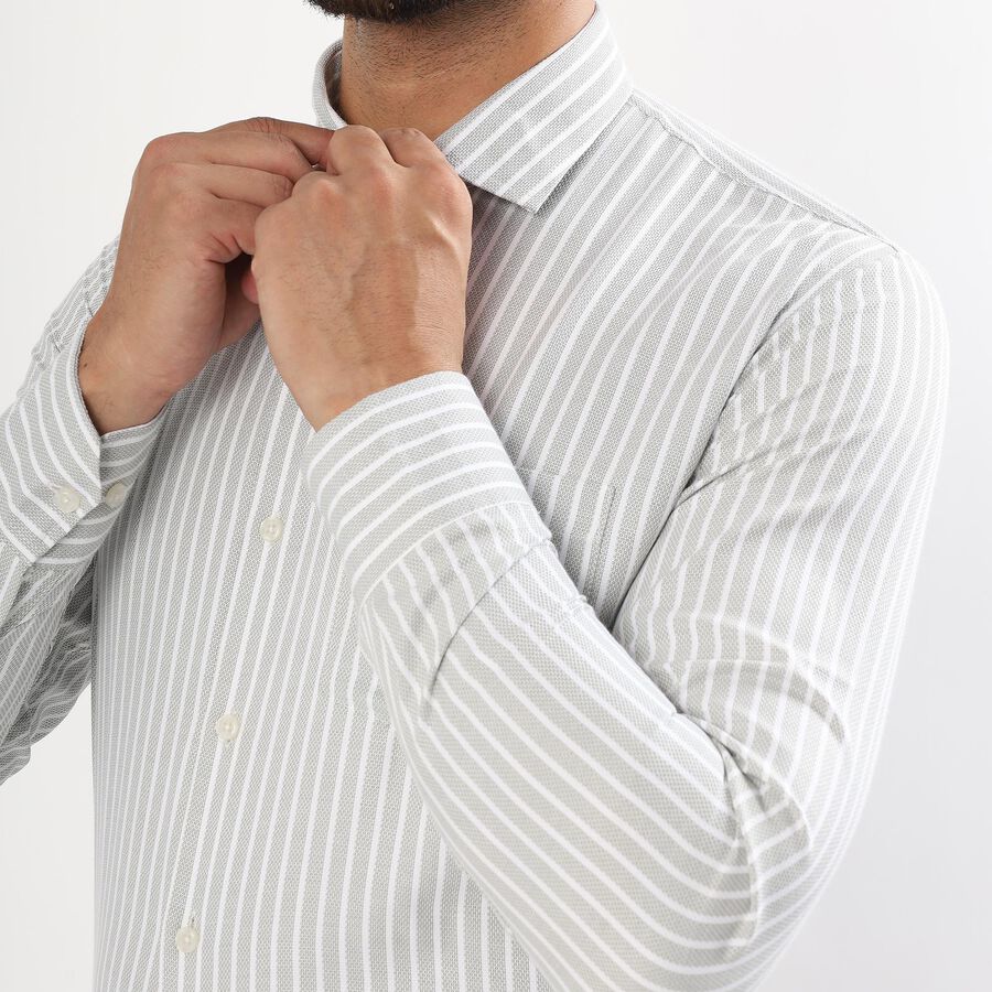 Men's Light Sage Green Classic Collar Formal Shirt, Light Green, large image number null