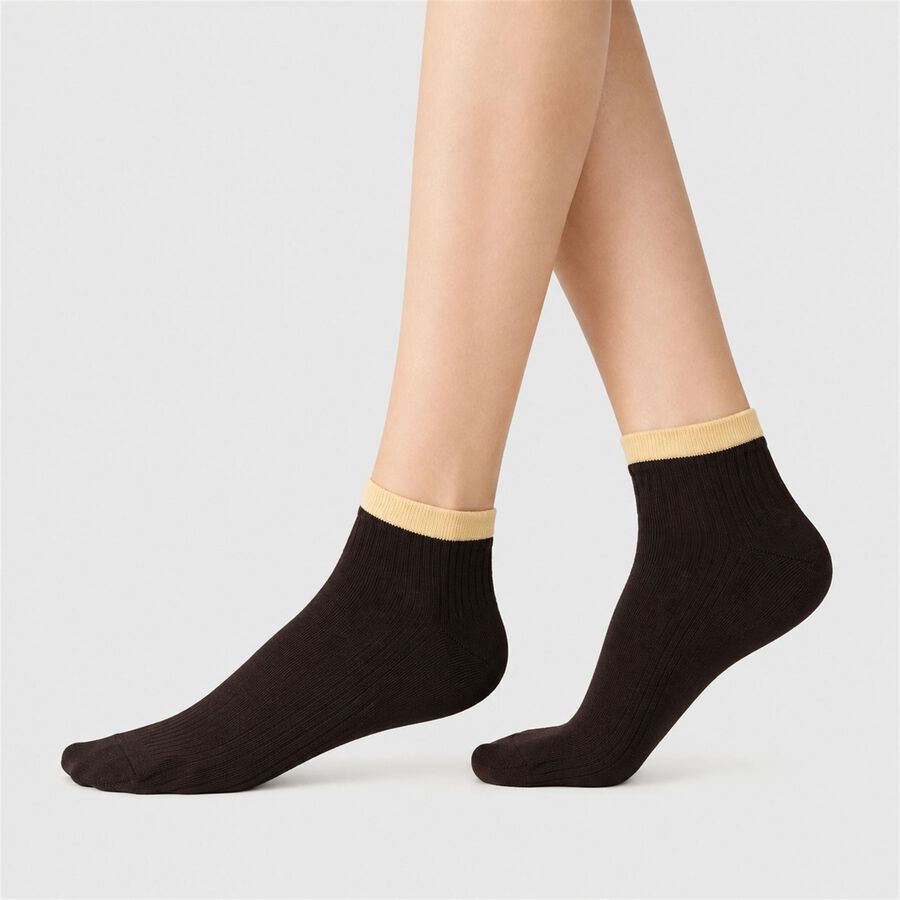 Women's Assorted Regular Fit Solid Pack of 3 Socks, Assorted, large