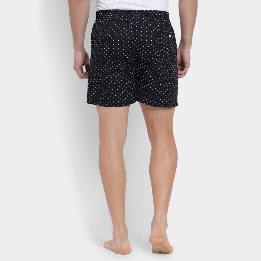 Men's 100% Cotton Boxers, काला, large image number null