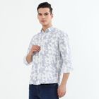 Men's Light Blue Cotton Classic Collar Casual Shirt, Light Blue, small image number null