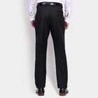 Men's Slim Fit Formal Trousers, काला, small image number null