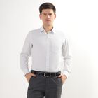 Men's White Regular Collar Formal Shirt, White, small image number null