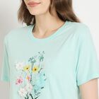 Ladies' Round Neck T-Shirt, Blue, small image number null