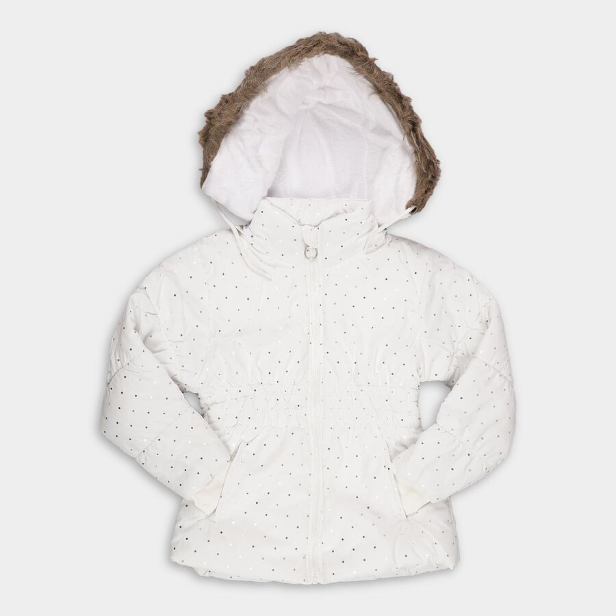 Girls' Jacket, White, large image number null
