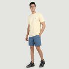 Men's Grey Athleisure T-Shirt, एक्रू मिश्रित, small