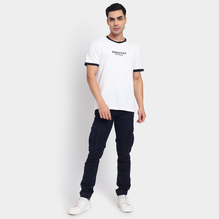 Men's Slim Fit Jeans , गहरा नीला, large image number null