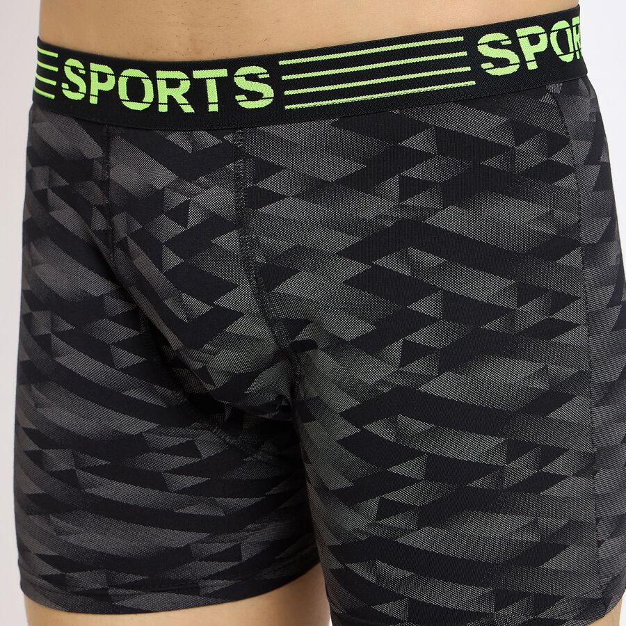 Men's 100% Cotton Trunks, काला, large