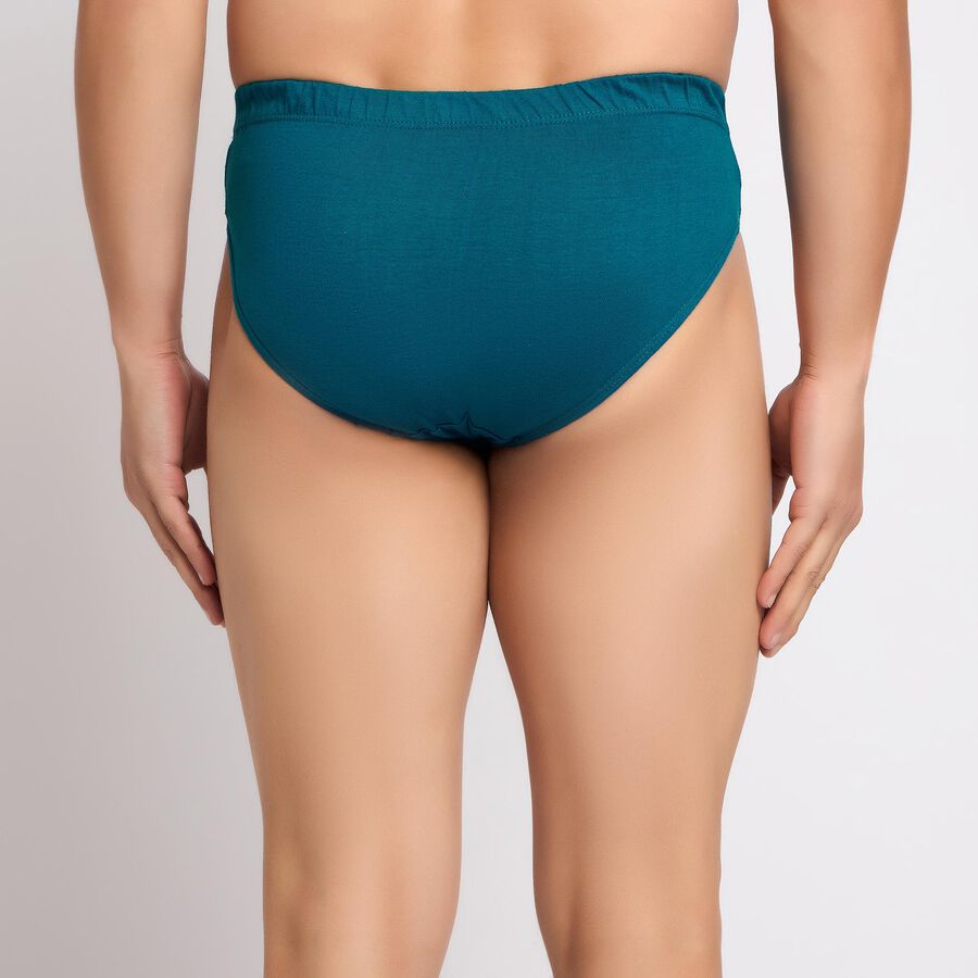 Men's 100% Cotton Briefs, Teal Blue, large image number null
